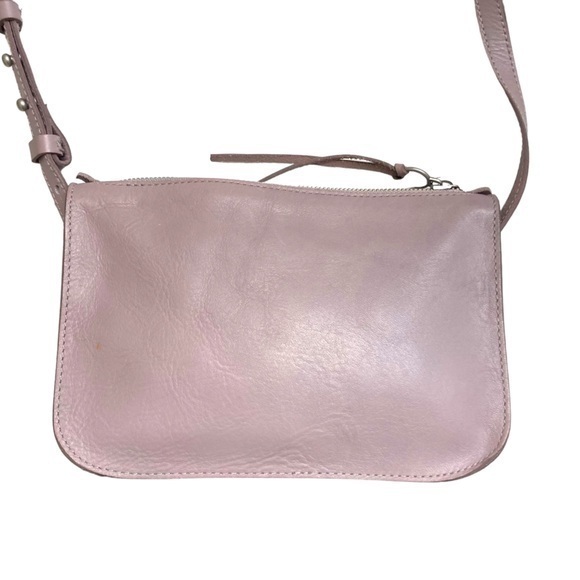 Madewell Simple Crossbody Bag In Lavender Purple Leather